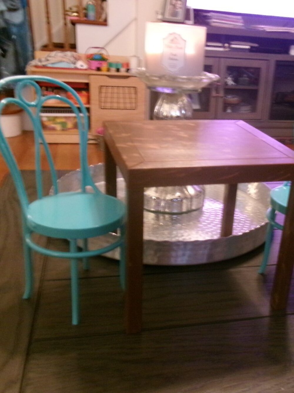 18" Doll Our Generation Dining Table Set 2 Chairs & Table Fits American Girl